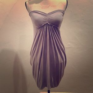 Tempted Gray tube top dress
